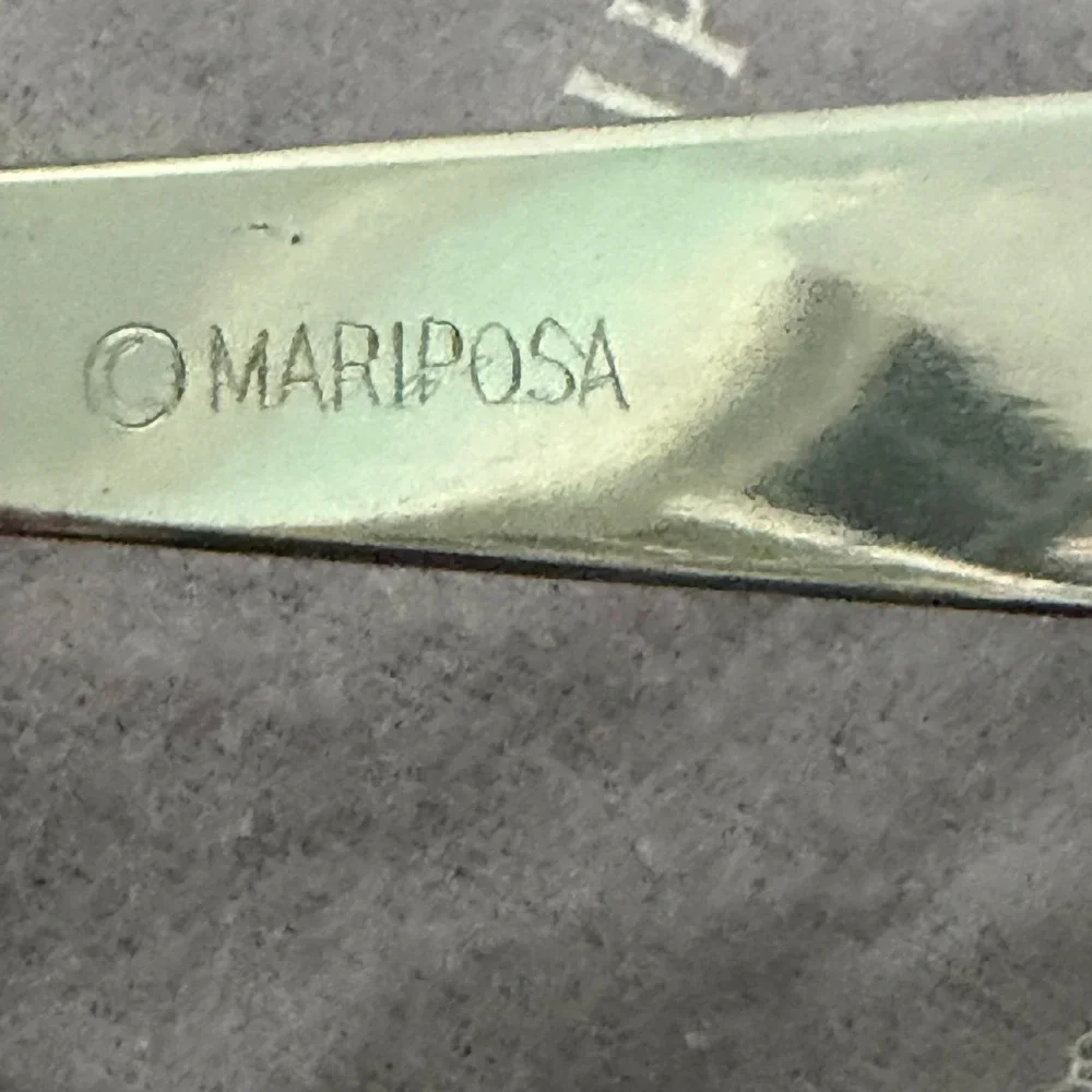 Mariposa Palm Tree Cheese Spreader Silver